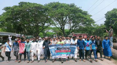ফিলিস্তিনের পক্ষে সংহতি জানিয়ে ইবি শিক্ষার্থীদের বিক্ষোভ