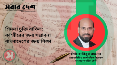 শিমলা চুক্তি বাতিল: কাশ্মীরের সম্ভাবনা, বাংলাদেশের জন্য শিক্ষা