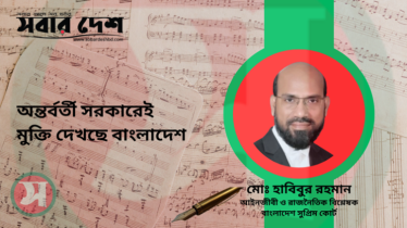 অন্তর্বর্তী সরকারেই মুক্তি দেখছে বাংলাদেশ