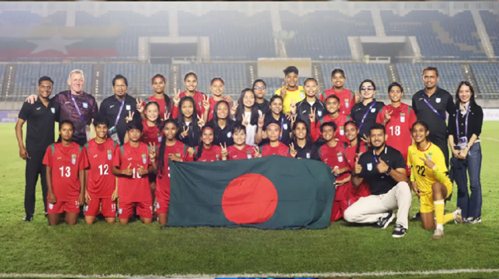 নারী ফুটবল র‌্যাংকিংয়ে বাংলাদেশের রেকর্ড উন্নতি