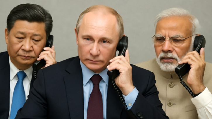 ট্রাম্পের চাপের মুখে মিত্র খুঁজছেন পুতিন, মোদি-শির সঙ্গে আলাপ