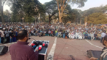 হাদির ওপর হামলার প্রতিবাদে সর্বদলীয় প্রতিরোধ সমাবেশ শুরু হাদির ওপর হামলার প্রতিবাদে সর্বদলীয় প্রতিরোধ সমাবেশ শুরু
