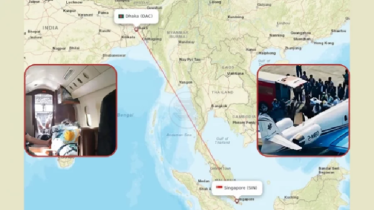 সিঙ্গাপুরে পৌঁছাল হাদিকে বহনকারী এয়ার অ্যাম্বুলেন্স