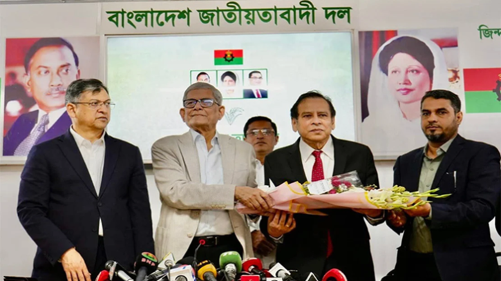 রেজা কিবরিয়ার বিএনপিতে যোগদান