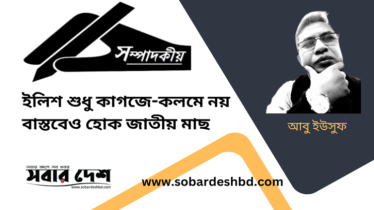 ইলিশ শুধু কাগজে-কলমে নয়, বাস্তবেও হোক জাতীয় মাছ