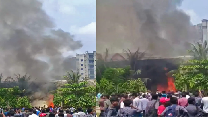 উত্তরায় বিমান বিধ্বস্তে মাইলস্টোন কলেজের ক্লাসরুম ক্ষতিগ্রস্ত