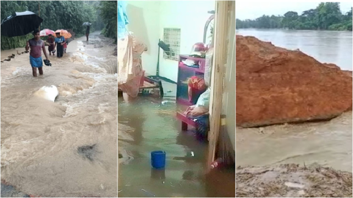 ফেনীতে বন্যা নিয়ন্ত্রণ বাঁধে ভাঙন, প্লাবিত ১৫ গ্রাম
