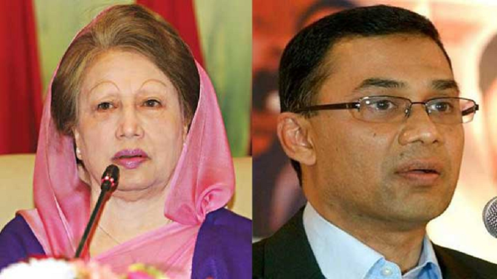 বিমান দুর্ঘটনায় শোক প্রকাশ খালেদা জিয়া ও তারেক রহমানের