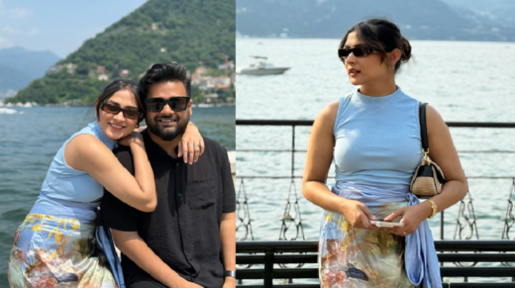 লেক কমোর রূপকথায় হারিয়ে মেহজাবীন-রাজীবের হানিমুন