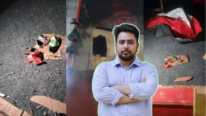 এনসিপির সামনে ককটেল বিস্ফোরণ, ভয় দেখানোর জন্য: নাহিদ ইসলাম