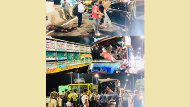 পদ্মা সেতুতে বাস-ট্রাক সংঘর্ষে নিহত ৩, আহত অন্তত ১৫
