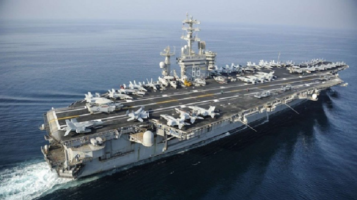 দক্ষিণ চীন সাগর ছেড়ে মধ্যপ্রাচ্যে মার্কিন রণতরী