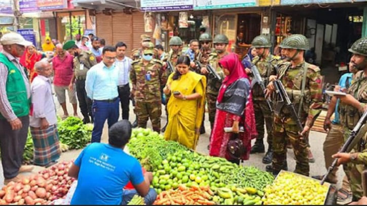 নড়াইলের ইউএনও’র বাজার মনিটরিং শুরু 