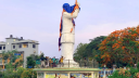 শেখ মুজিবের মূর্তি ভাঙা হচ্ছে রাঙামাটিতে 
