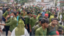 নার্সিং শিক্ষার্থীদের শাহবাগ অবরোধ, যান চলাচল বন্ধ
