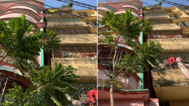 হেলে পড়লো সাবেক মেয়র মনজুরের সাততলা ভবন