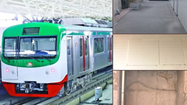 ভূমিকম্পে মেট্রোরেলের চার স্টেশনে ফাটল–খুলে পড়েছে টাইলসও