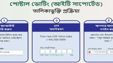 পোস্টাল ভোটিং: দুই দিনে নিবন্ধন সাড়ে ৬ হাজার 