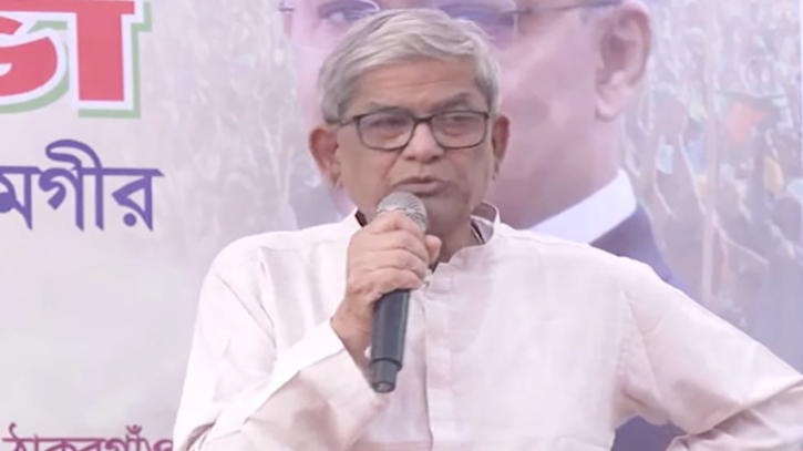 সন্ত্রাসী হাসিনাকে দেশে আসতে দেয়া হবে না: মির্জা ফখরুল