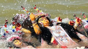 শার্শায়  প্রতিমা বিসর্জনে শেষ হলো শারদীয় দুর্গোৎসব