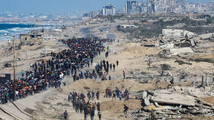 গাজা থেকেেইসরায়েলি সেনা প্রত্যাহার শুরু, ঘরে ফিরছে বাস্তুচ্যুতরা