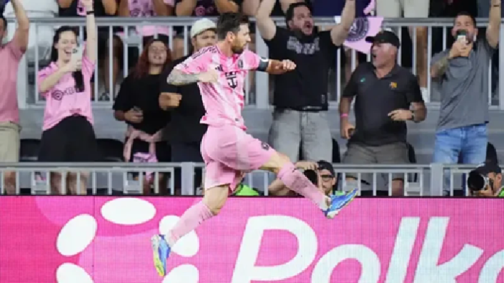 মেসির জোড়া গোলে মায়ামির দুর্দান্ত জয়