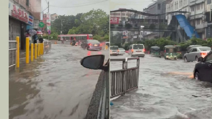 রাজধানীসহ বিভিন্ন অঞ্চলে ভারী বৃষ্টিপাত, স্থবির জনজীবন