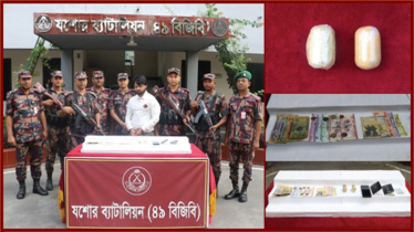 যশোরে স্বর্ণ ও দেশি বিদেশী মুদ্রাসহ ভারতীয় নাগরিক আটক