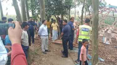 বীরগঞ্জে বাড়িঘর-মন্দির ভাঙচুর ও অগ্নিসংযোগের অভিযোগ