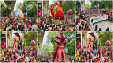 বৈশাখী শোভাযাত্রায় মানুষের ঢল