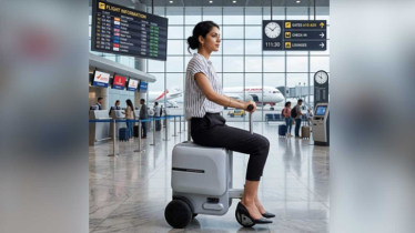 স্যুটকেসই এখন স্কুটার, বোতাম টিপলেই চড়বেন আপনি!