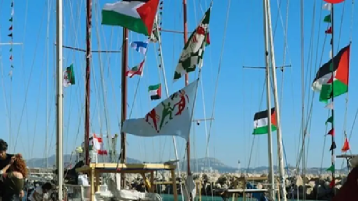 বার্সেলোনা থেকে গাজার পথে ‘সর্ববৃহৎ’ গ্লোবাল সুমুদ ফ্লোটিলা