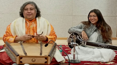 গুরুগ্রামের রামকৃষ্ণ মিশনে শততন্ত্রী বীণার মায়া