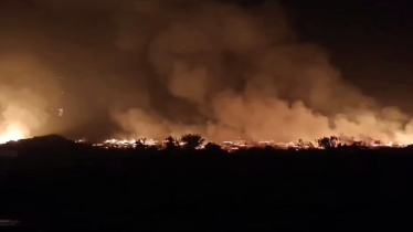 মাতারবাড়ি তাপবিদ্যুৎকেন্দ্রে ভয়াবহ আগুন