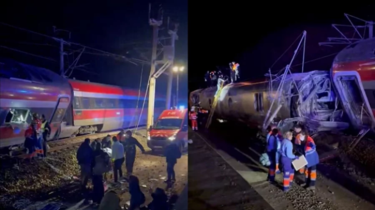 স্পেনে দুই ট্রেনের মুখোমুখি সংঘর্ষে নিহত ২১