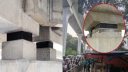 মেট্রোরেলের ৪ পিলারের বিয়ারিং প্যাড ঝুঁকিতে