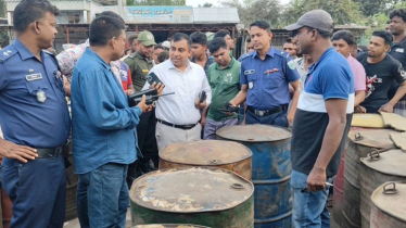 ধামইরহাটে অবৈধ জ্বালানি মজুদ: ৫০০ লিটার পেট্রোল জব্দ, জরিমানা